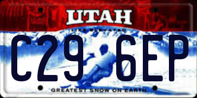 UT license plate C296EP