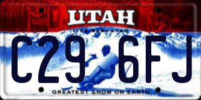 UT license plate C296FJ