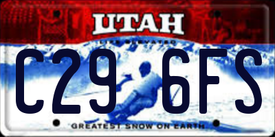 UT license plate C296FS