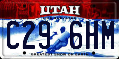 UT license plate C296HM