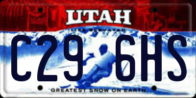 UT license plate C296HS