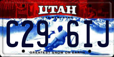 UT license plate C296IJ
