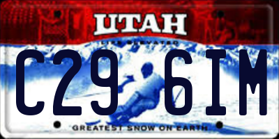 UT license plate C296IM