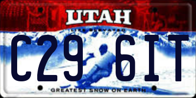 UT license plate C296IT