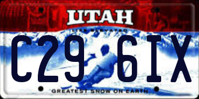 UT license plate C296IX