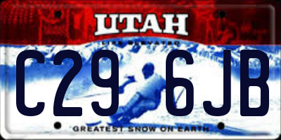 UT license plate C296JB