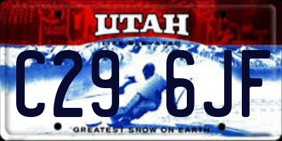UT license plate C296JF