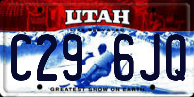 UT license plate C296JQ