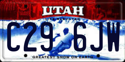 UT license plate C296JW