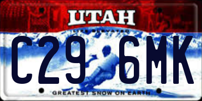 UT license plate C296MK