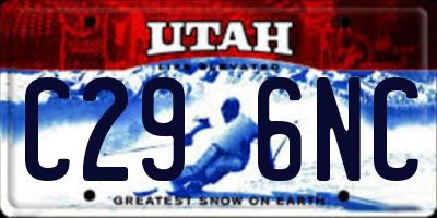 UT license plate C296NC