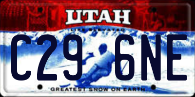 UT license plate C296NE