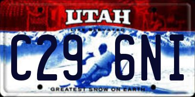 UT license plate C296NI