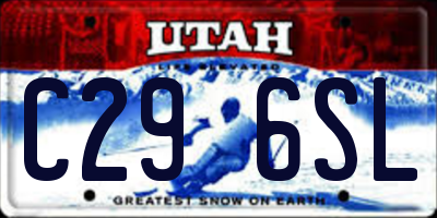 UT license plate C296SL