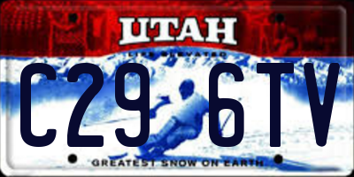 UT license plate C296TV