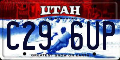UT license plate C296UP