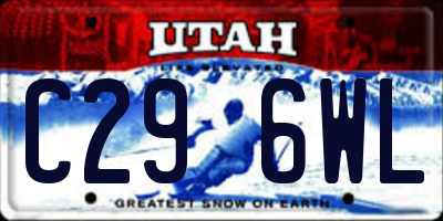 UT license plate C296WL