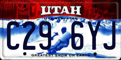 UT license plate C296YJ