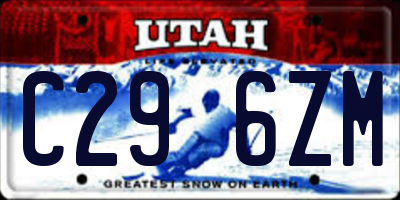 UT license plate C296ZM