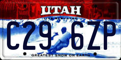 UT license plate C296ZP
