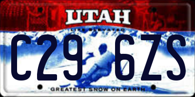 UT license plate C296ZS