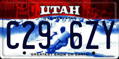 UT license plate C296ZY
