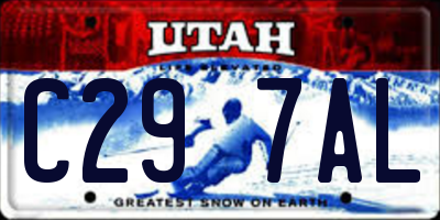 UT license plate C297AL