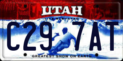 UT license plate C297AT