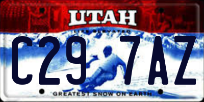 UT license plate C297AZ