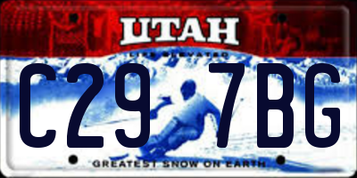 UT license plate C297BG