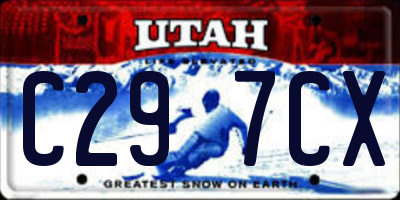UT license plate C297CX