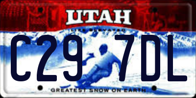 UT license plate C297DL