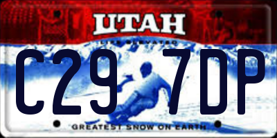 UT license plate C297DP