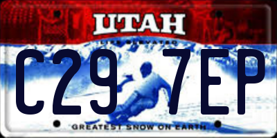 UT license plate C297EP