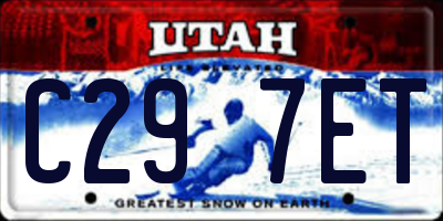 UT license plate C297ET