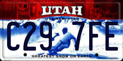 UT license plate C297FE