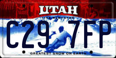 UT license plate C297FP