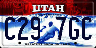 UT license plate C297GC