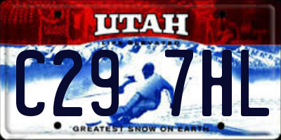 UT license plate C297HL