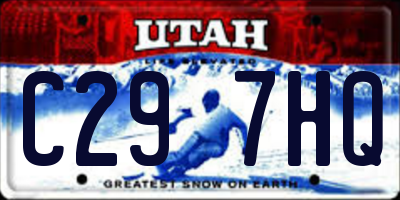 UT license plate C297HQ