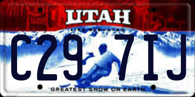 UT license plate C297IJ