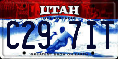 UT license plate C297IT
