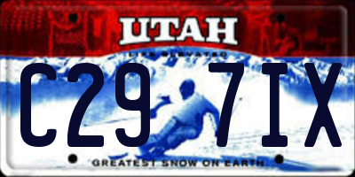 UT license plate C297IX