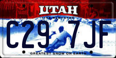 UT license plate C297JF