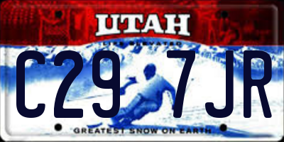 UT license plate C297JR