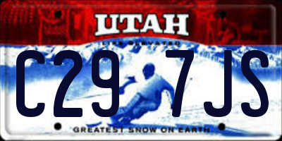 UT license plate C297JS