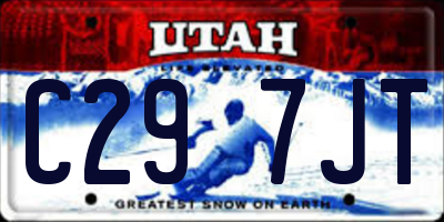 UT license plate C297JT