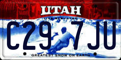 UT license plate C297JU