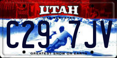 UT license plate C297JV