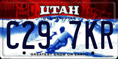 UT license plate C297KR